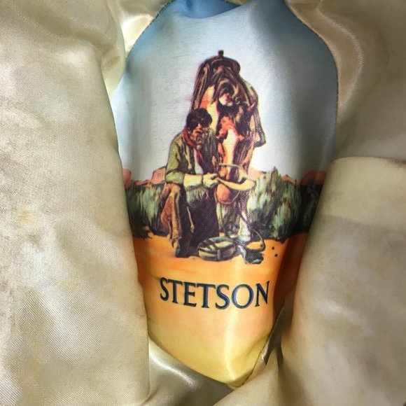 Vintage JB Stetson 4X Beaver XXXX Cowboy Hat Open Road 6 7/8 Oval Long Fit - Picture 7 of 15